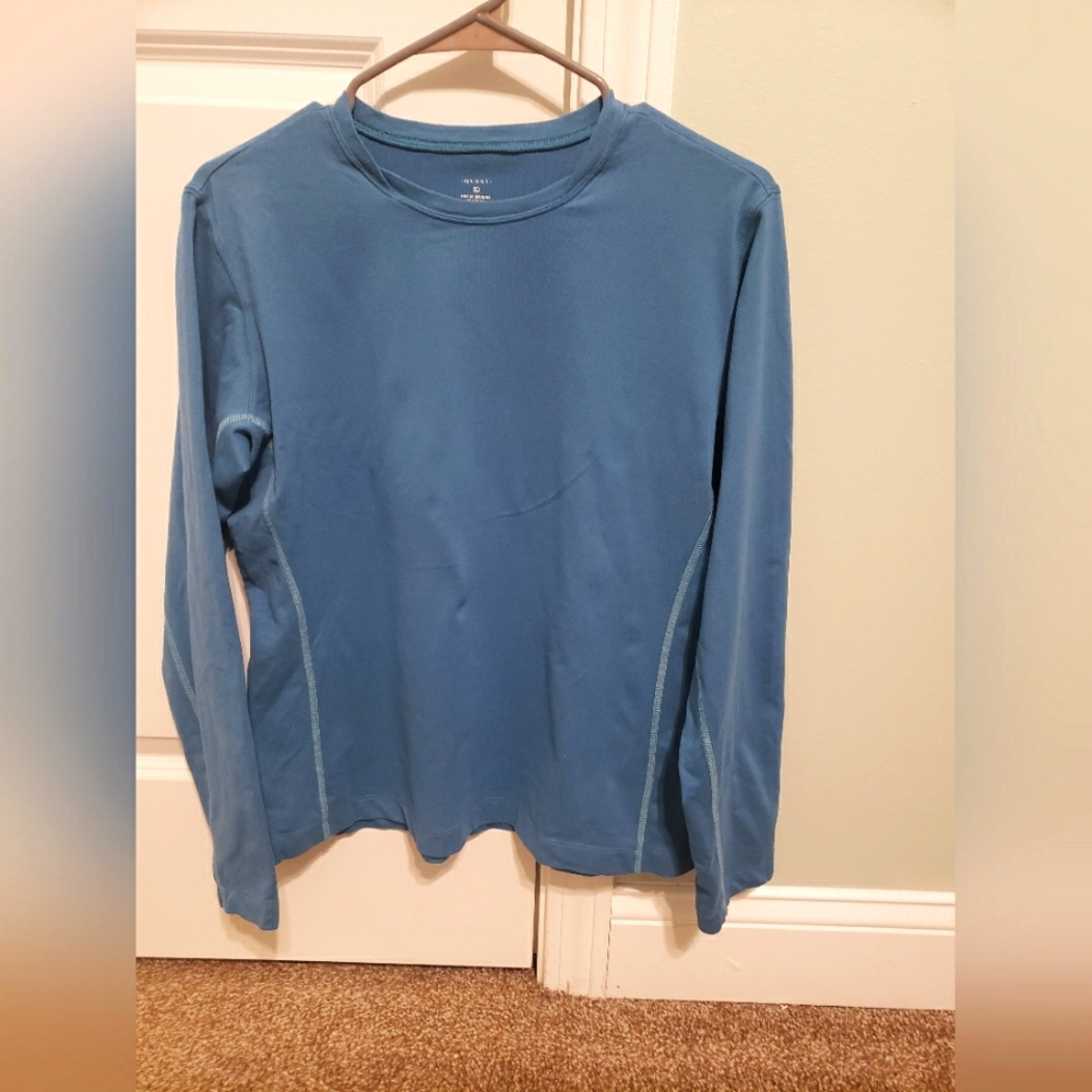 Women's QUEST Athletic Long-sleeve Shirt Size XL Blue